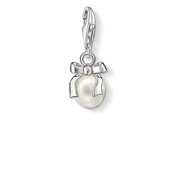 Thomas Sabo Charm Pendant "Bow With Pearl" 0802-082-14