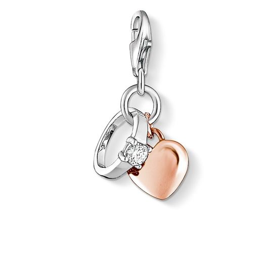 Thomas Sabo Charm Pendant "Ring With Heart" 1000-416-14