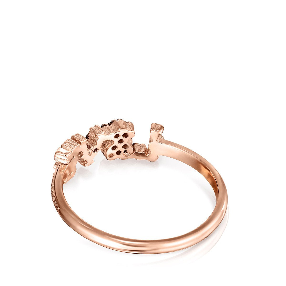 Tous Rose Gold Vermeil San Valentín love Ring with Ruby and Spinel 915305550