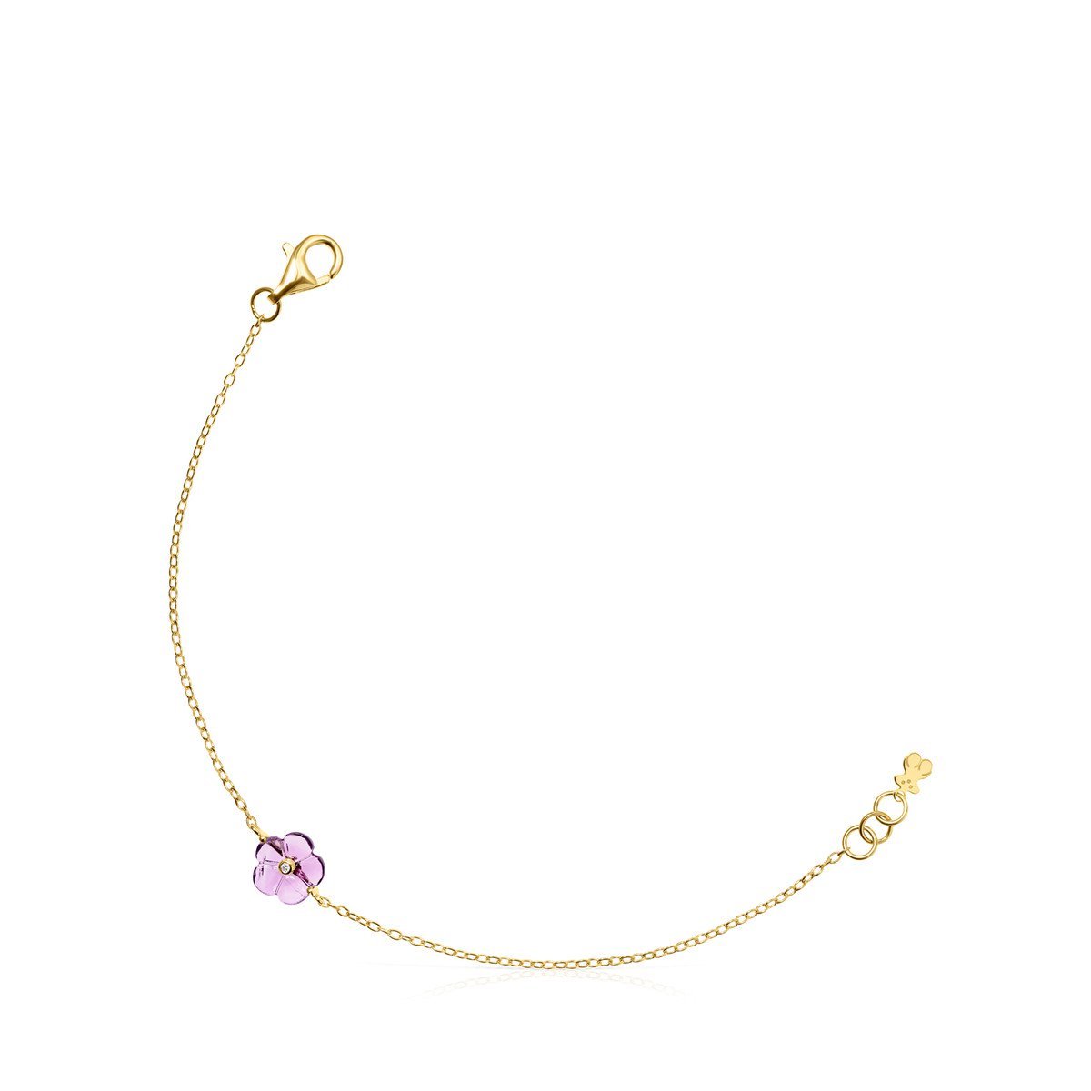 Tous Vita Bracelet in Gold with Amethyst and Diamonds 918531000