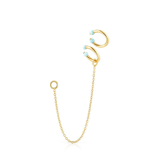 Tous Batala Earcuff Pack in Gold Vermeil with Howlite 918543670
