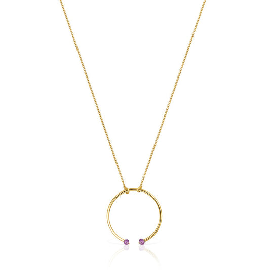 Tous Batala Necklace in Gold Vermeil with Amethyst 918542540