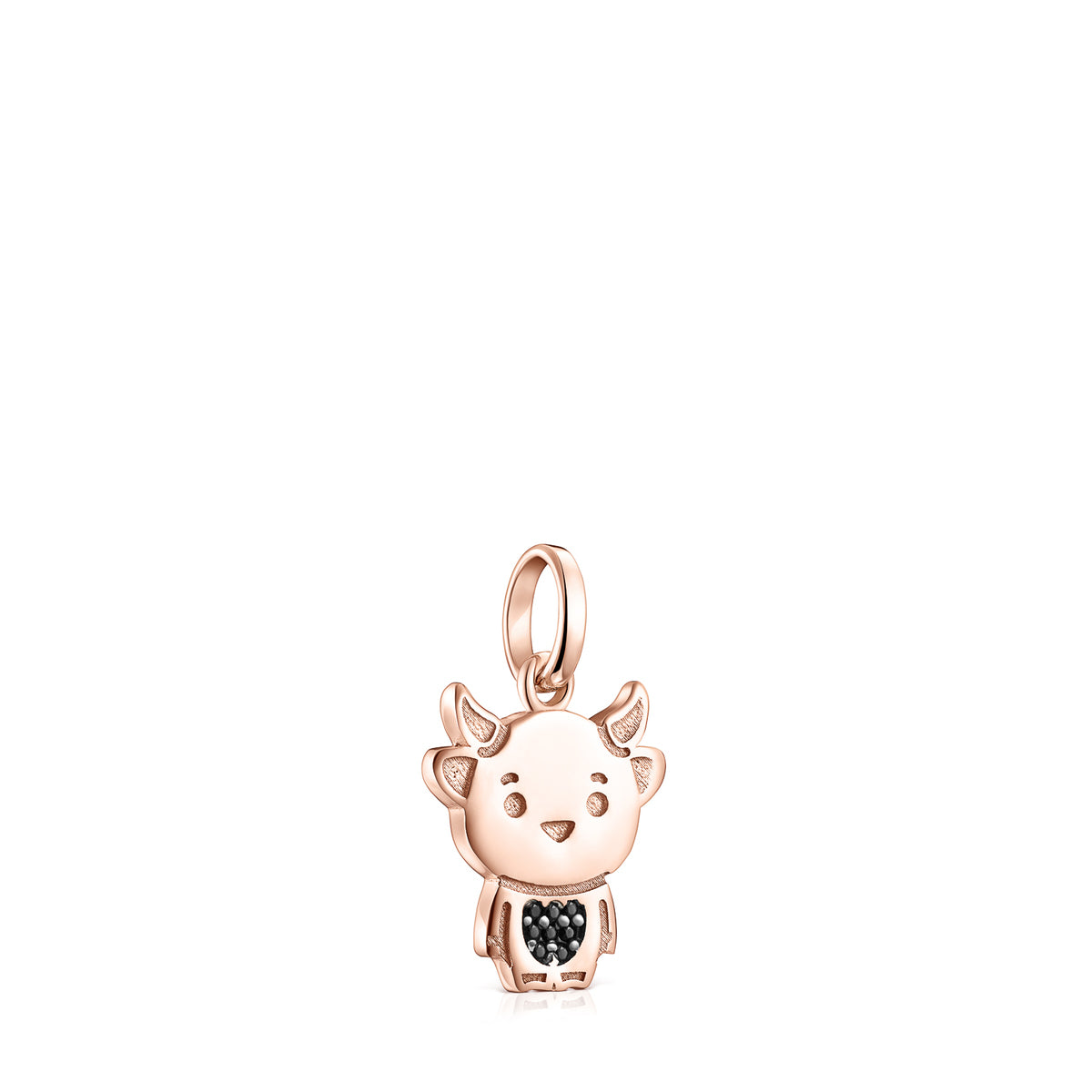 Tous Chinese Horoscope Ox Pendant in Rose Gold Vermeil with Spinel 918434510