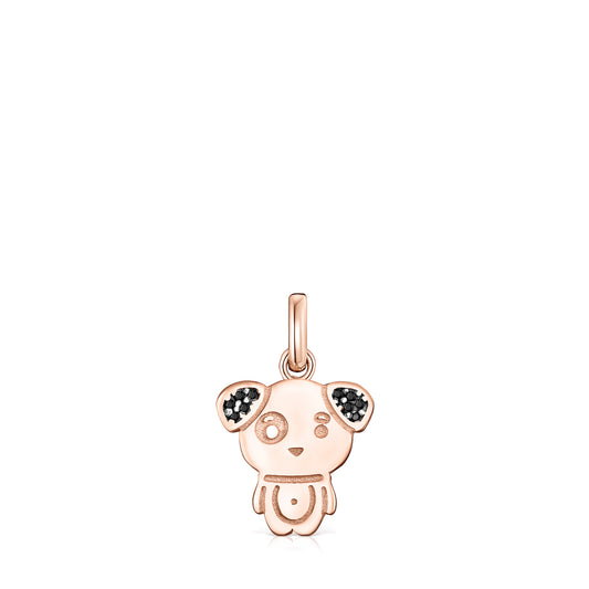 Tous Chinese Horoscope Dog Pendant in Rose Gold Vermeil with Spinel 918434590