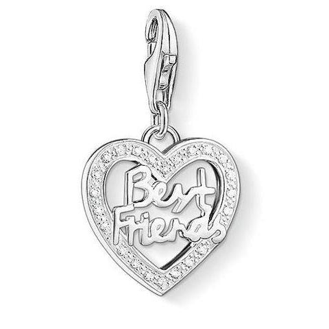 Thomas Sabo Best Friends Charm White 925 Sterling Silver/ Zirconia 1307-051-14