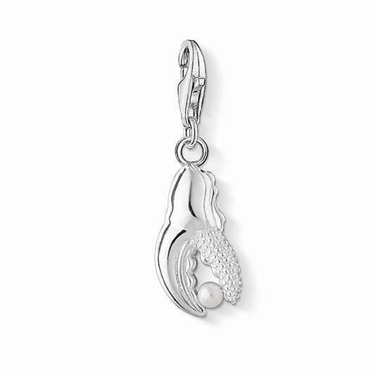 Thomas Sabo Silver and Pearl Lobster Claw Charm 1346-082-14