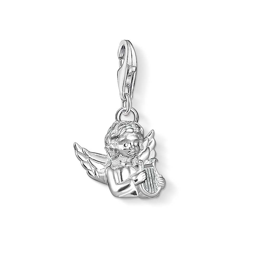Thomas Sabo Silver Angel With Lyre Charm 1381-001-12