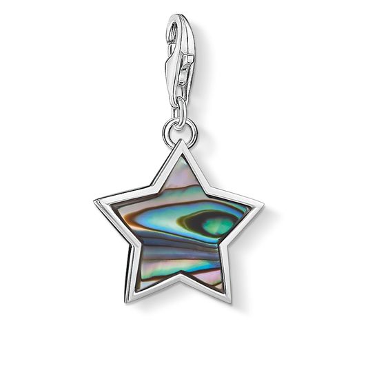 Thomas Sabo Charm Pendant "Star Mother-of-pearl Turquoise" 1533-509-7