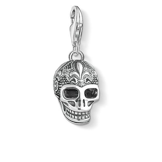 Thomas Sabo Charm Pendant "Skull With Lily" 1546-637-21