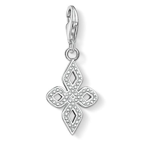 Thomas Sabo Charm Pendant "White Love Knot Small" 1563-051-14