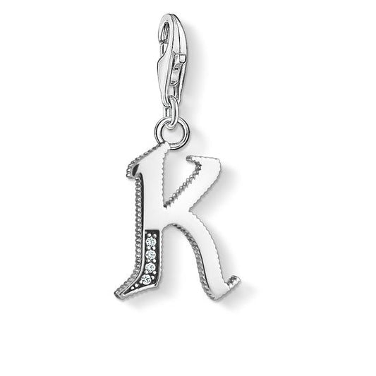 Thomas Sabo Charm Pendant "Letter K Silver" 1591-643-21