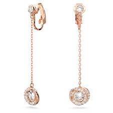 Generation clip earrings White, Rose gold-tone plated 5636508 5636510