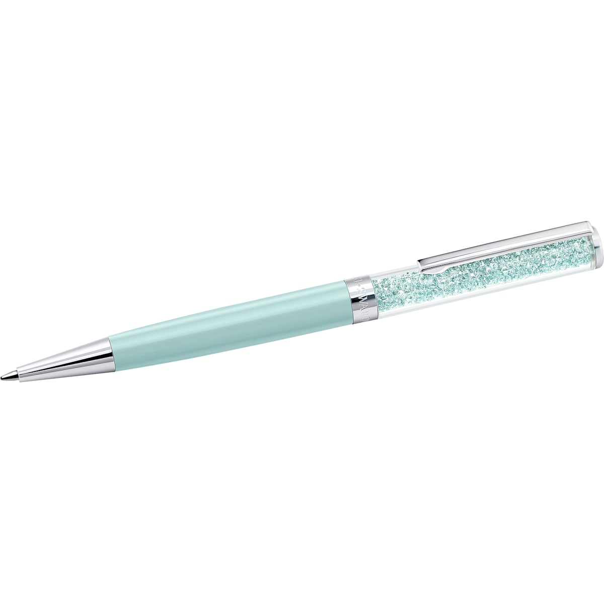Swarovski Crystalline ballpoint pen, Green, Chrome plated 5351072