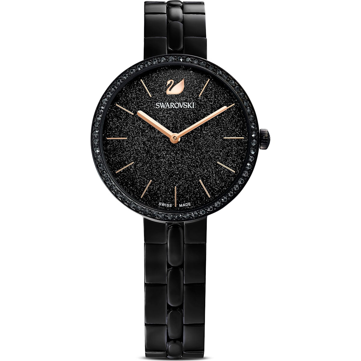 Swarovski Cosmopolitan watch, Metal bracelet, Black, Black PVD 5547646