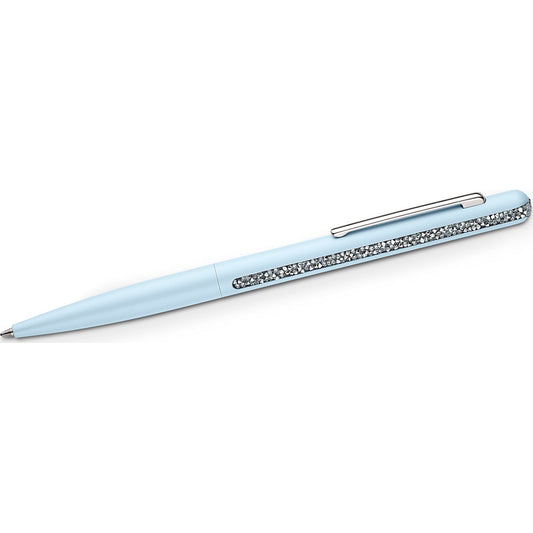 Swarovski Crystal Shimmer ballpoint pen, Blue, Chrome plated 5595669