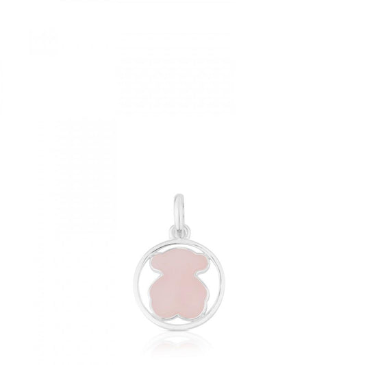 Tous Silver Camille Pendant with Rose Quartz 712164660