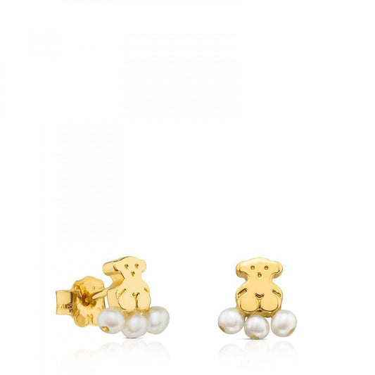 Tous Gold Sweet Dolls XXS Earrings with Pearls 712783000