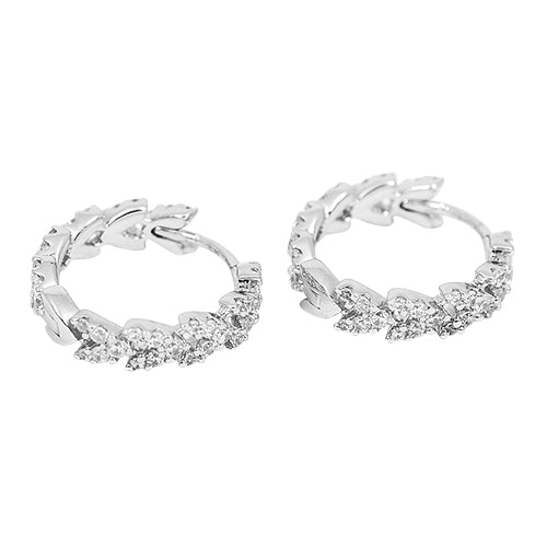 Couture Hoop Earrings In Pair - Silver AE11676OX