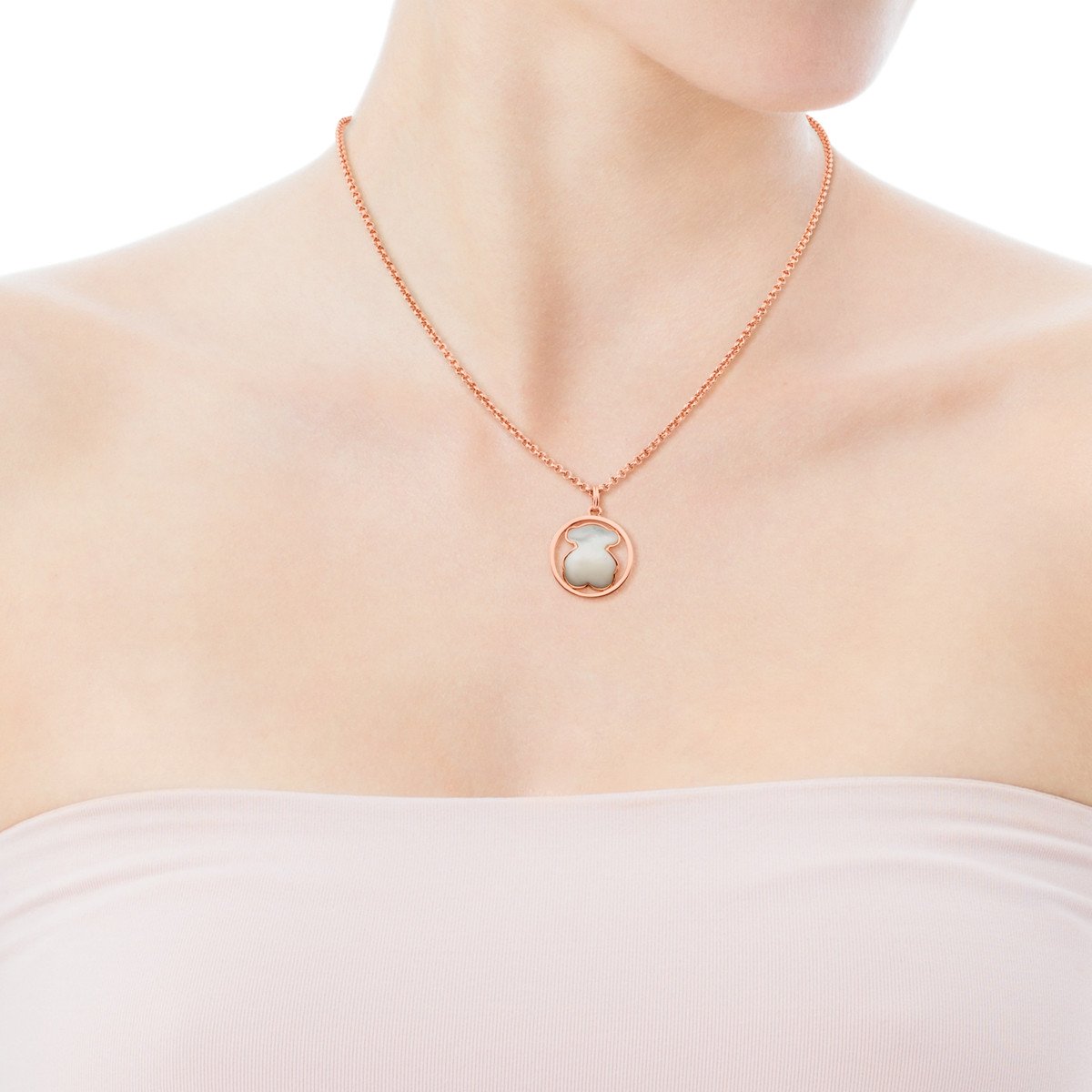 Tous Rose Vermeil Silver Camille Pendant with Mother-of-Pearl 712164610