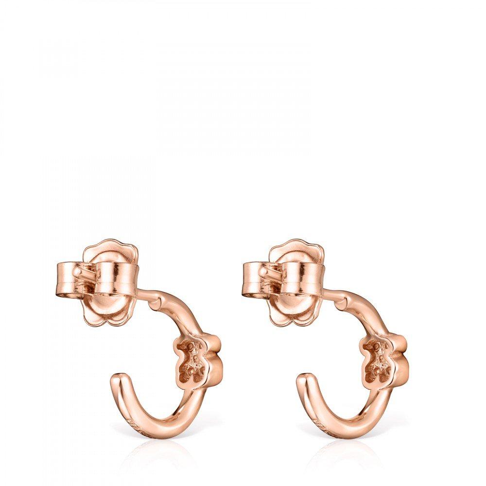 Tous Rose Gold Vermeil Motif Earrings with Spinels 914933620