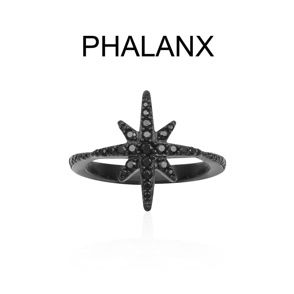 APM Meteorites Noires Silver Phalanx Ring A17642BZT