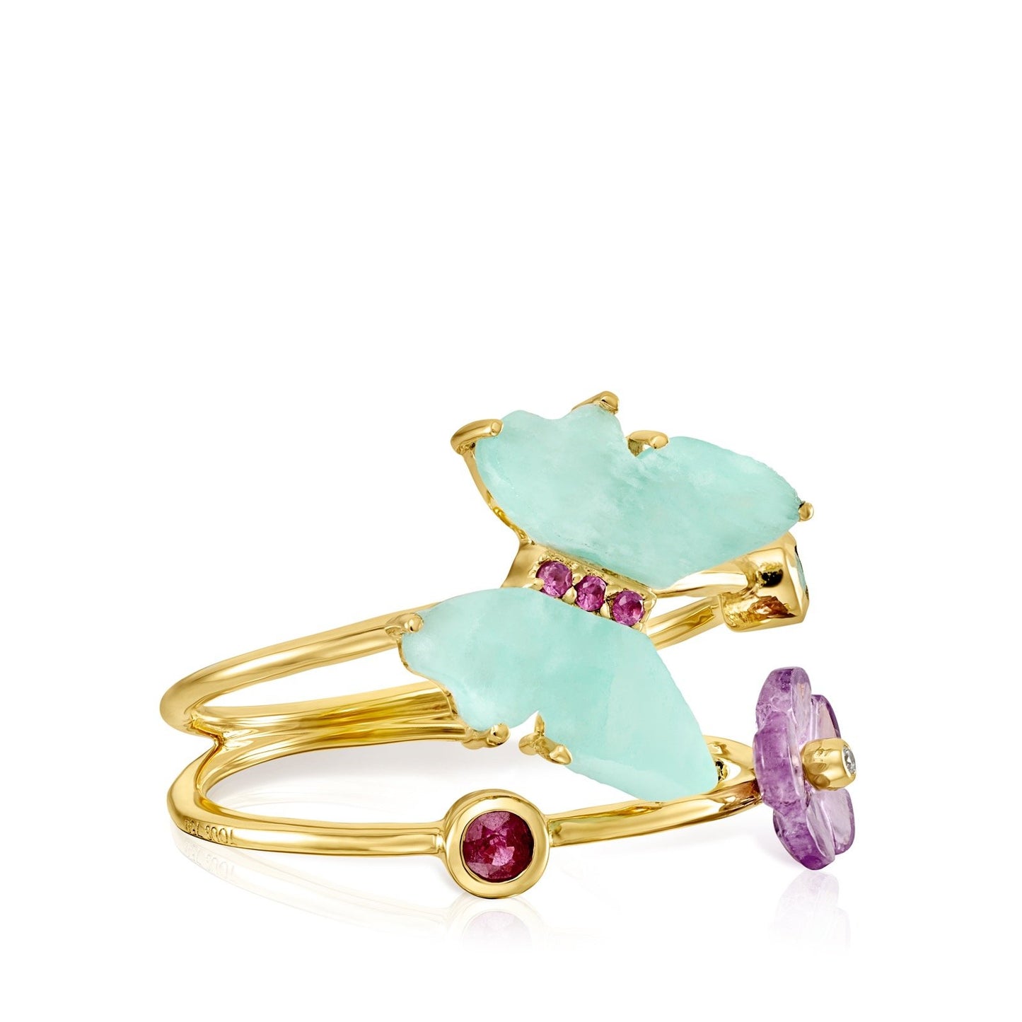 Tous Vita butterfly ring in Gold with Gemstones 918535000