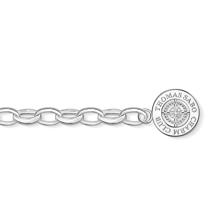 Thomas Sabo Charm Bracelet diamond Sterling Silver DCX0001-725-14