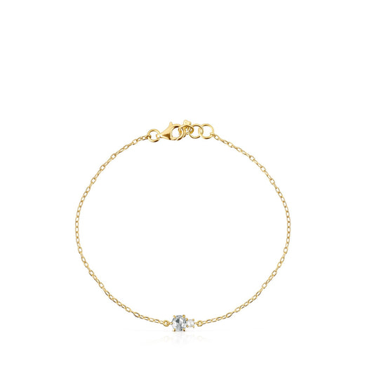 Tous Mini Ivette Bracelet in Gold with Topaz and Pearl 912191040