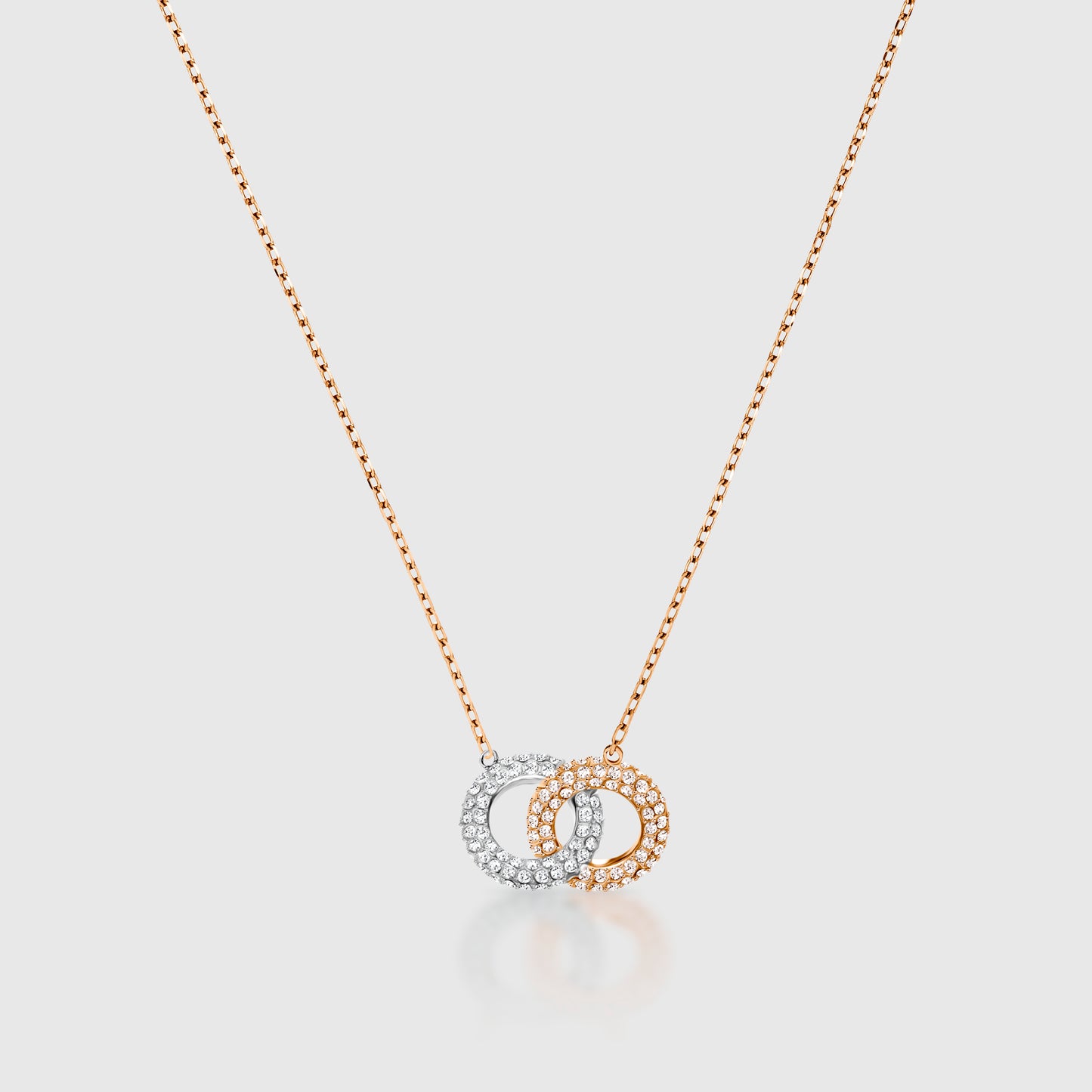 Swarovski Stone Necklace, Multi-colored, Rose Gold Plating 5414999