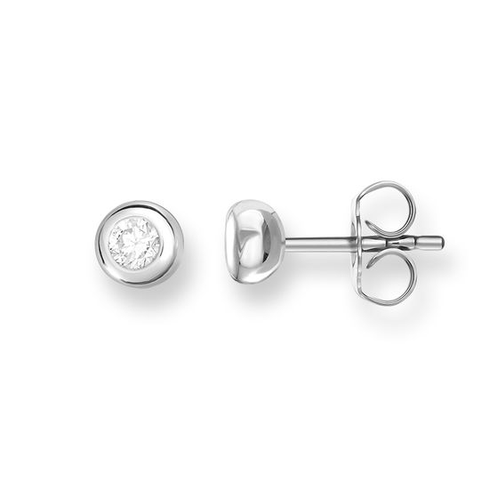 Thomas Sabo Glam And Soul Sterling Silver White Zirconia Studs H1819-051-14