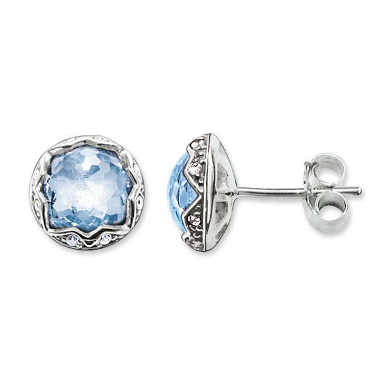 Thomas Sabo Blue Spinel Purity of Lotos Ear Studs H1828-644-1