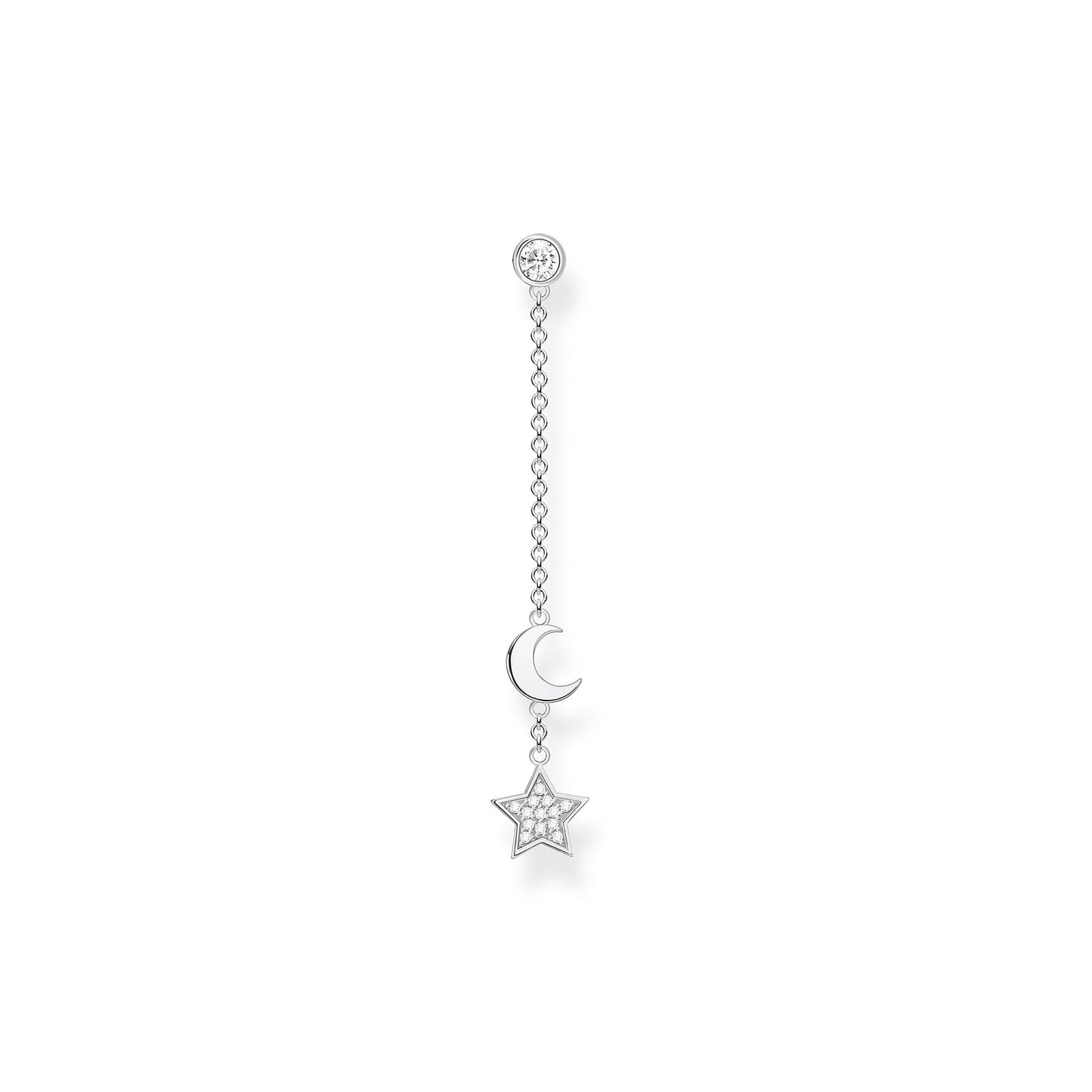 Thomas Sabo Single Earring Star And Moon Silver H2151-051-1