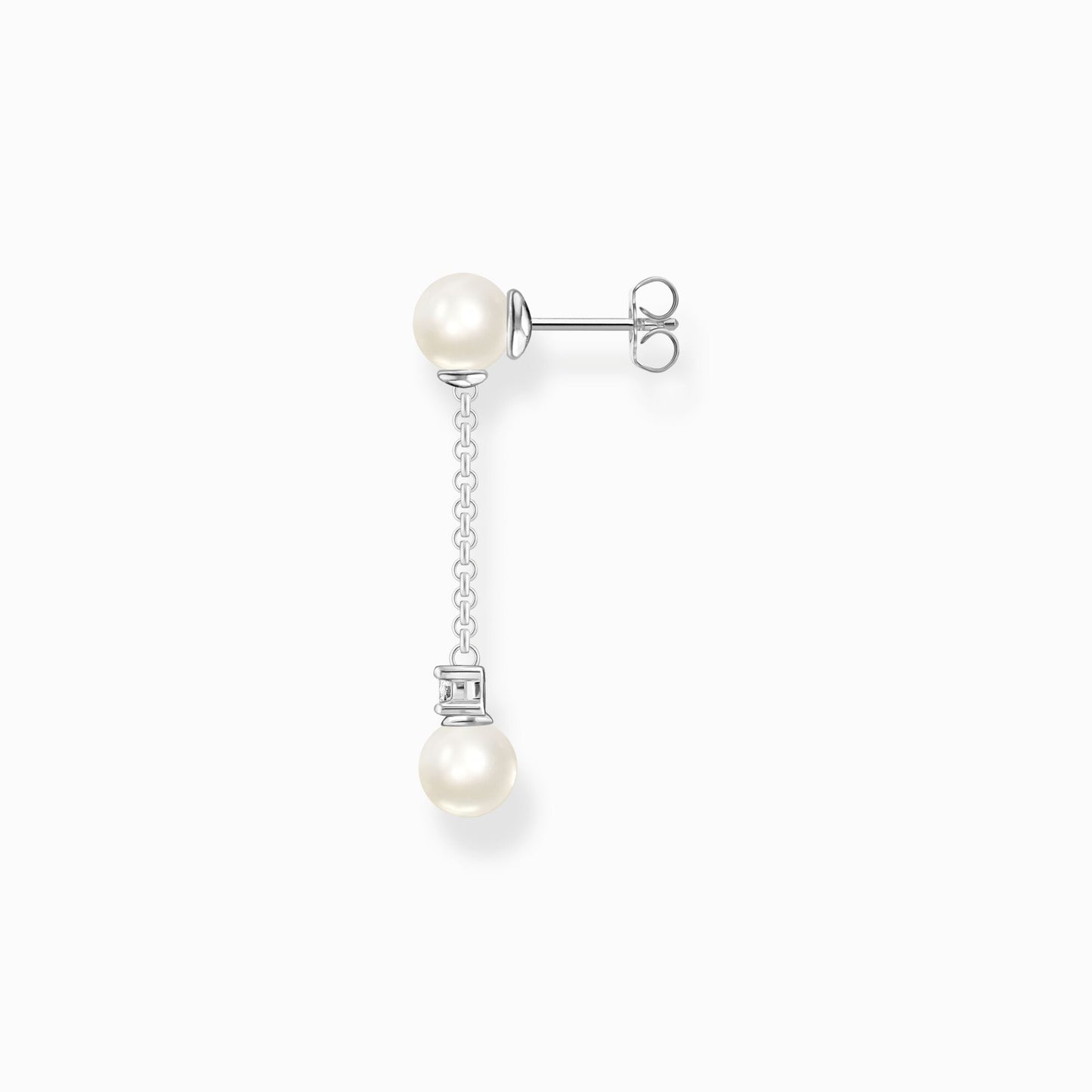 Thomas Sabo Single Earring Pearls With White Stone Silver H2212-167-14