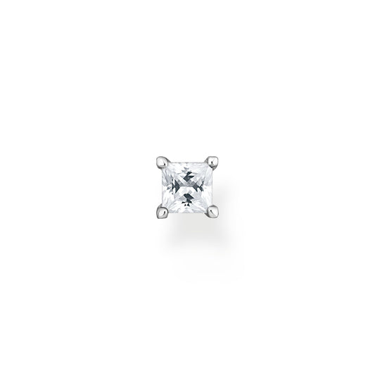 Thomas Sabo Single Ear Stud With White Stone Silver H2233-051-14