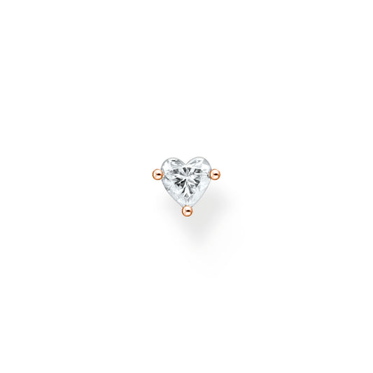 Thomas Sabo Single Ear Stud Heart Rose Gold H2234-416-14