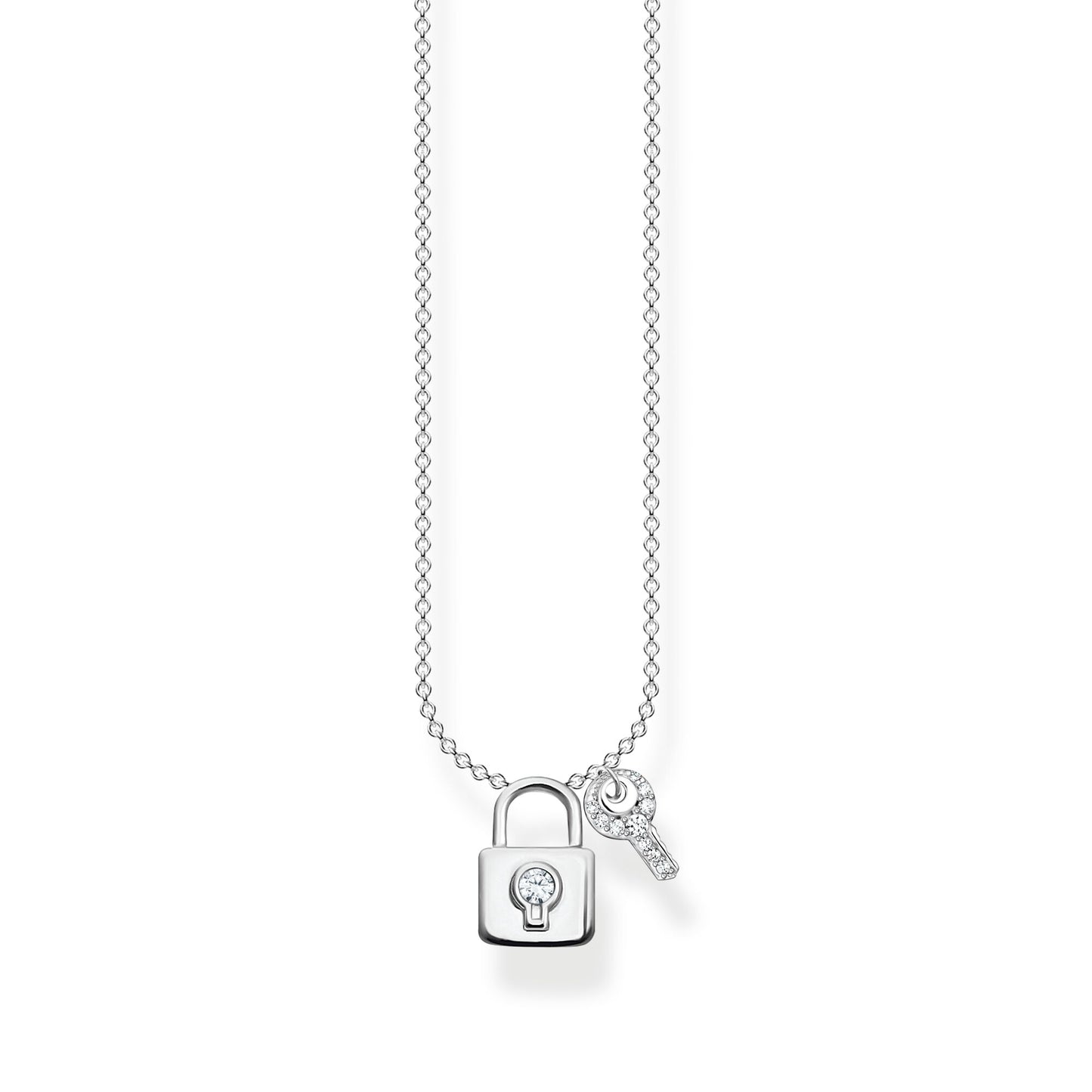Thomas Sabo Necklace Lock With Key Silver KE2122-051-14-L45