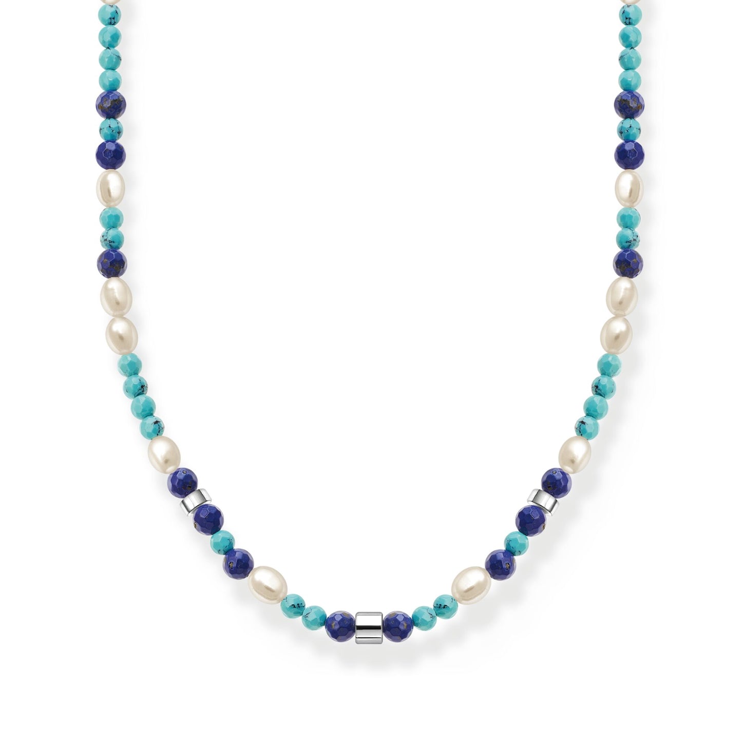 Thomas Sabo Necklace With Blue Stones And Pearls KE2162-775-7