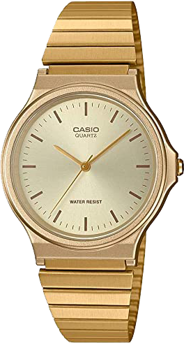 Casio Men's Casual Classic Quartz Stainless-Steel Strap, Gold, 18.8 Watch MQ-24G-9ECF