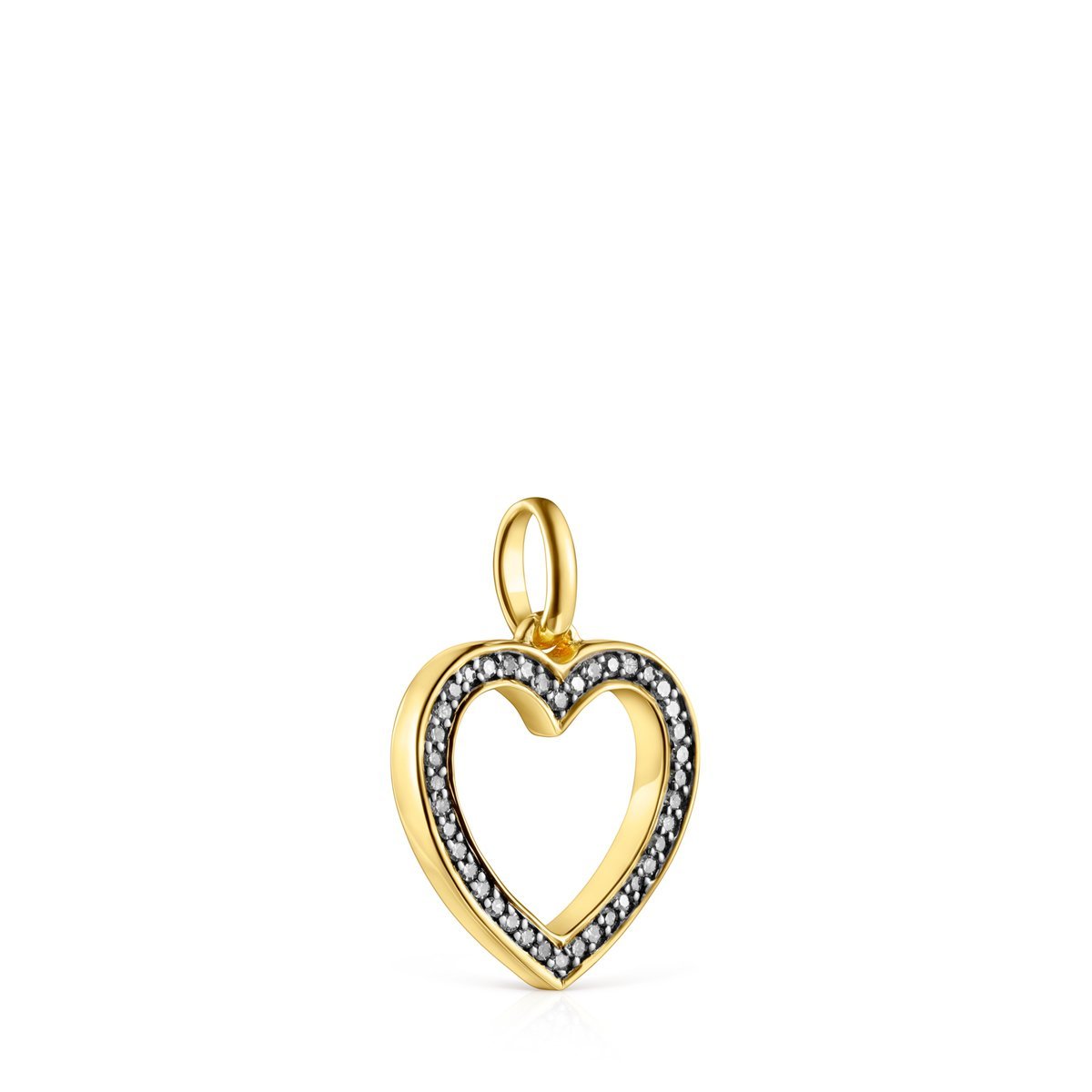 Tous Nocturne heart Pendant in Gold Vermeil with Diamonds 918444530