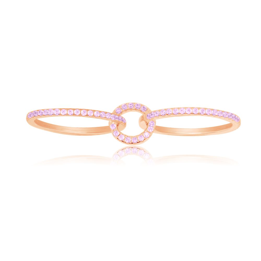APM Pink Silver Ring R17327OR