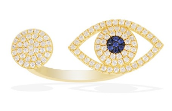 APM Blue Eye Original Ring - Yellow Silver A16766OXY