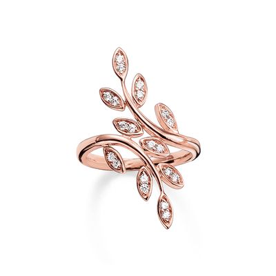 Thomas Sabo Women's Ring Tendrils small Rose Gold Plated TR2017-416-14-54