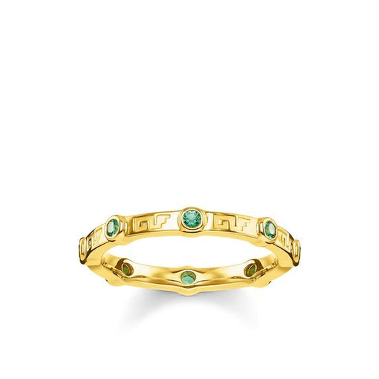Thomas Sabo Ring "Green Stone" TR2179-472-6-54