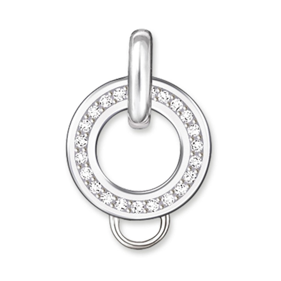 Thomas Sabo Sterling Silver Cz Charm Carrier X0018-051-14