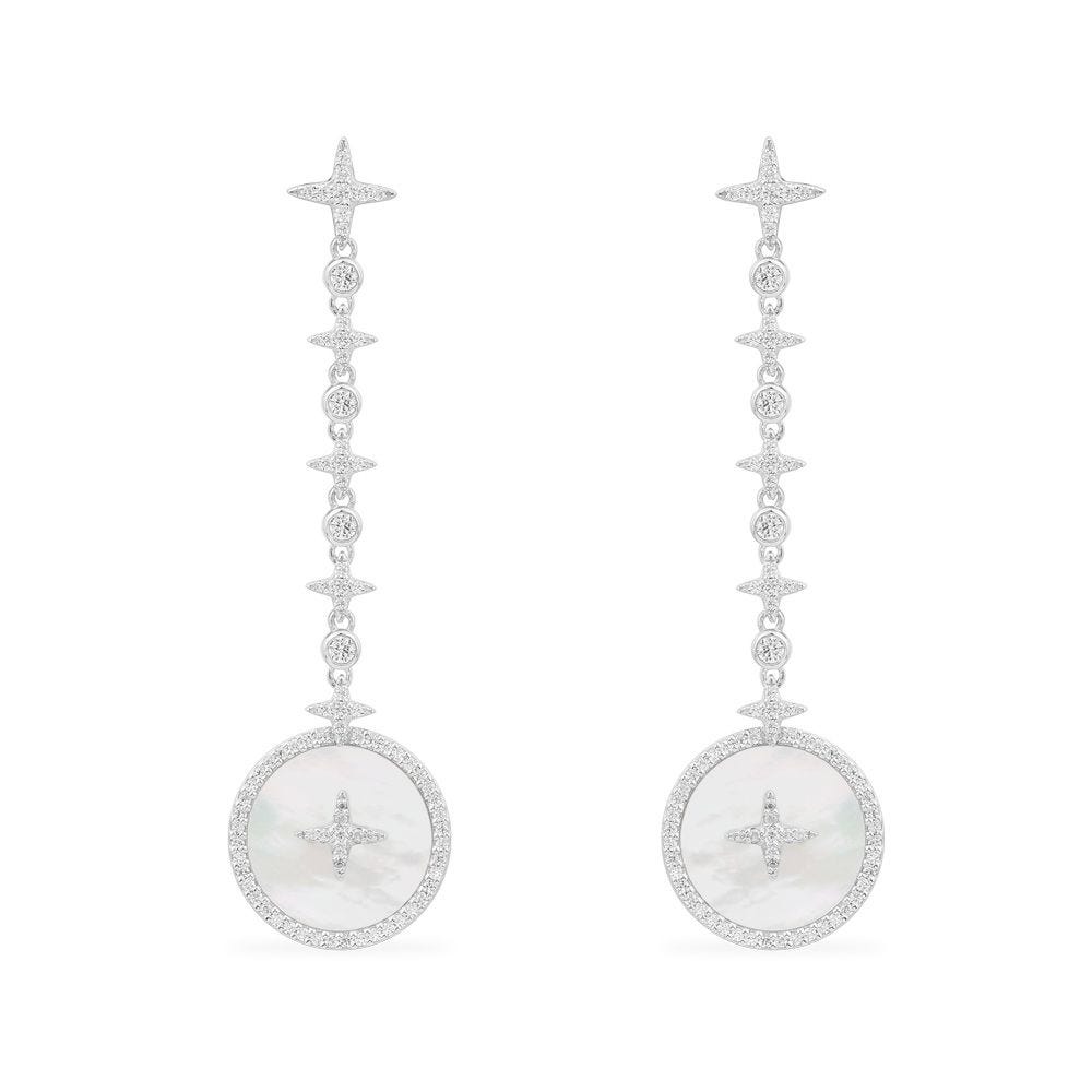 COLLECTION ETERNELLE Pearl Drop Earrings - Silver AE12965XNA