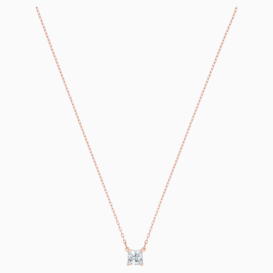 Swarovski Attract Necklace, White, Rose-gold tone plated 5510698