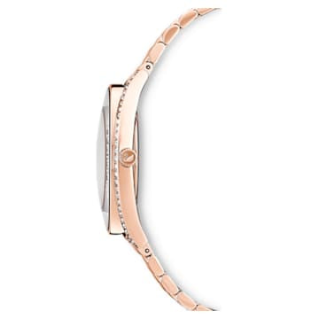 Swarovski Crystalline Aura watch Metal bracelet, Rose gold tone, Rose-gold tone PVD 5519459