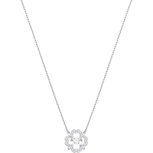 Swarovski Sparkling Dance Pear Necklace, White, Rhodium Plating 5392759