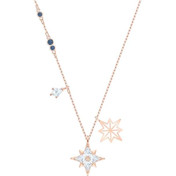 Swarovski Symbolic Star Pendant, White, Rose-gold Tone Plated 5494352