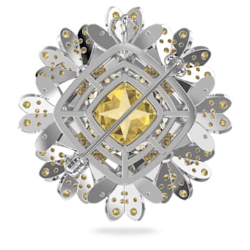 Swarovski Eternal Flower pendant and brooch Flower, Yellow, Mixed metal finish 5642857